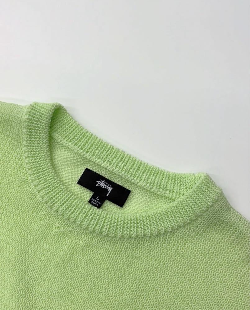 STUSSY 스투시 라이트 센서티브 그린 니트 4