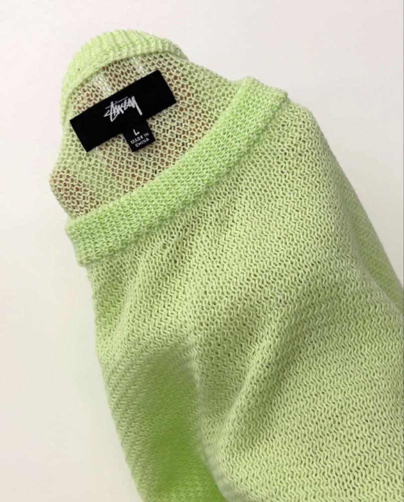 STUSSY 스투시 라이트 센서티브 그린 니트 3
