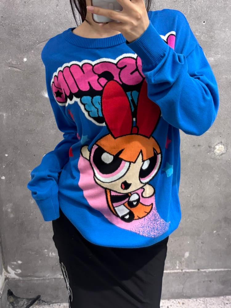 Moschino 모스키노 파워퍼프걸 크루넥 니트 4