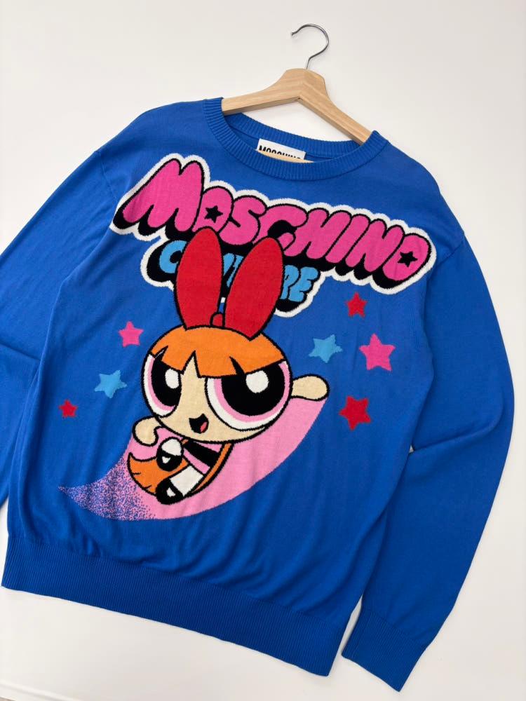 Moschino 모스키노 파워퍼프걸 크루넥 니트 5