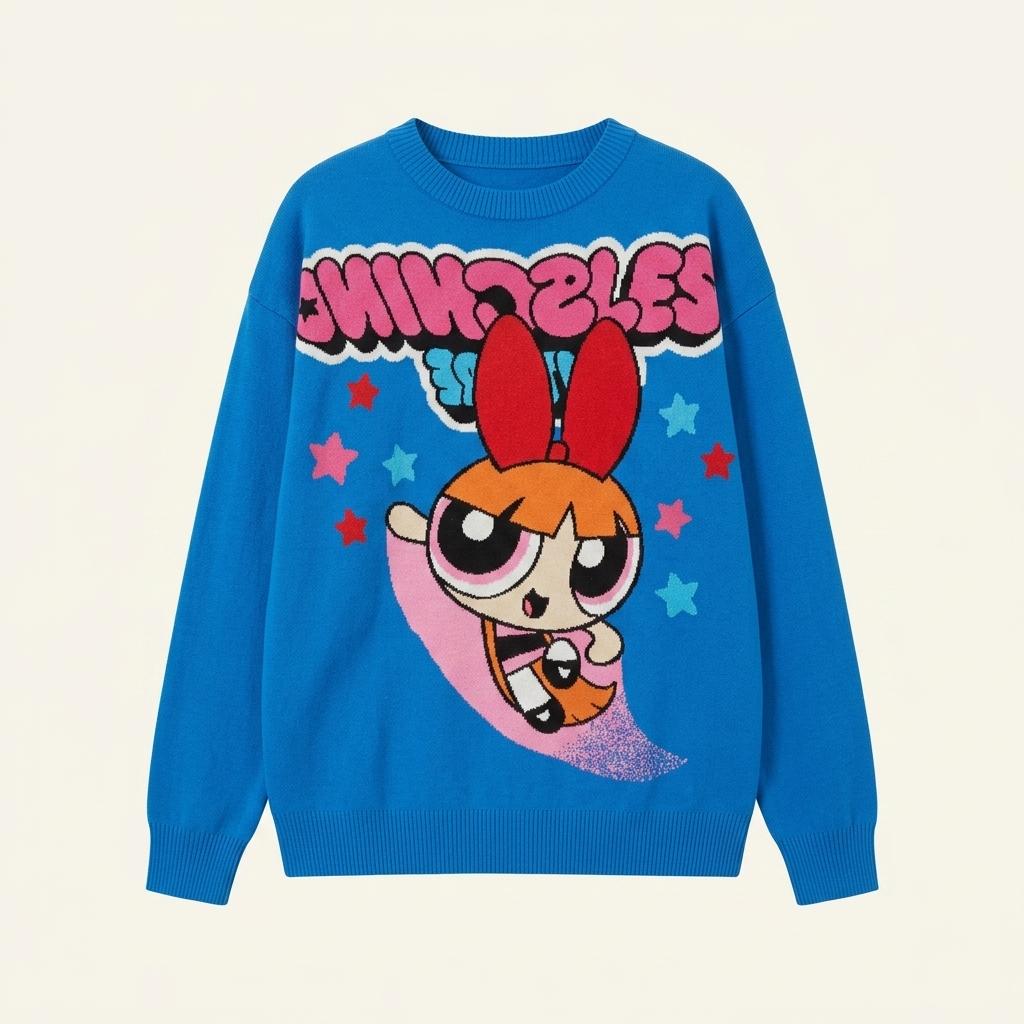 Moschino 모스키노 파워퍼프걸 크루넥 니트 1