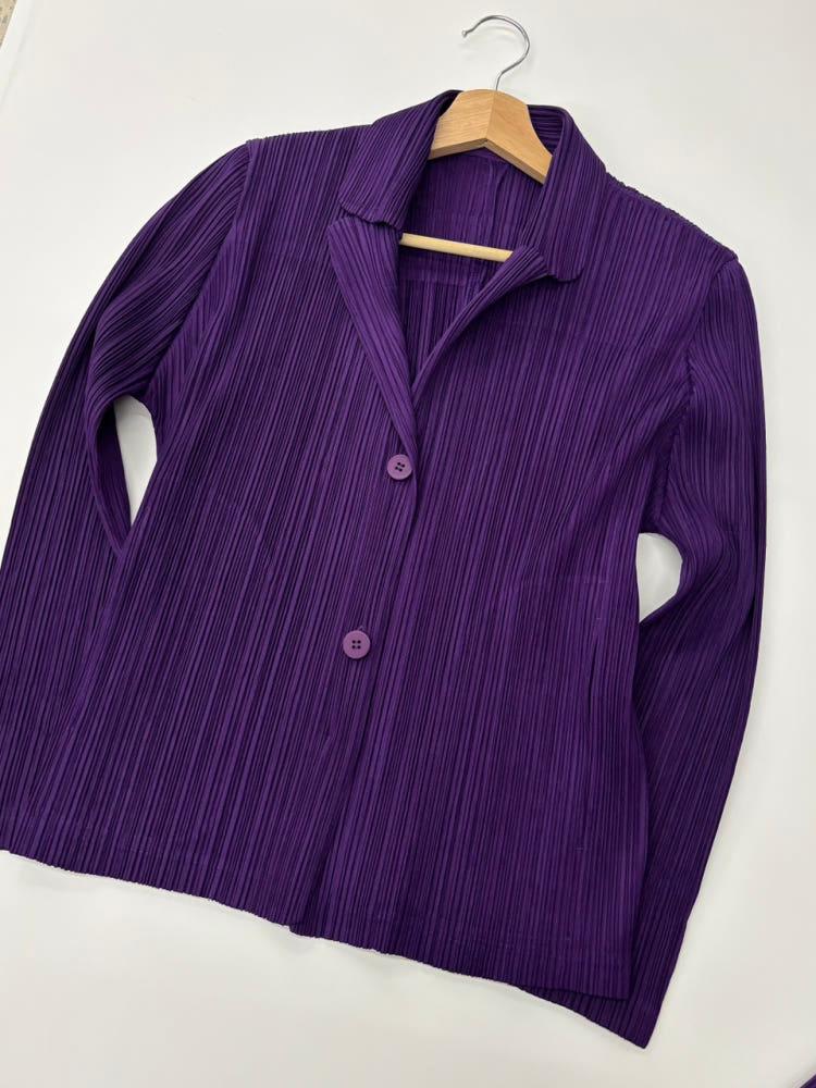Issey Miyake 이세이미야케 플리츠 플리즈 퍼플 셋업 8
