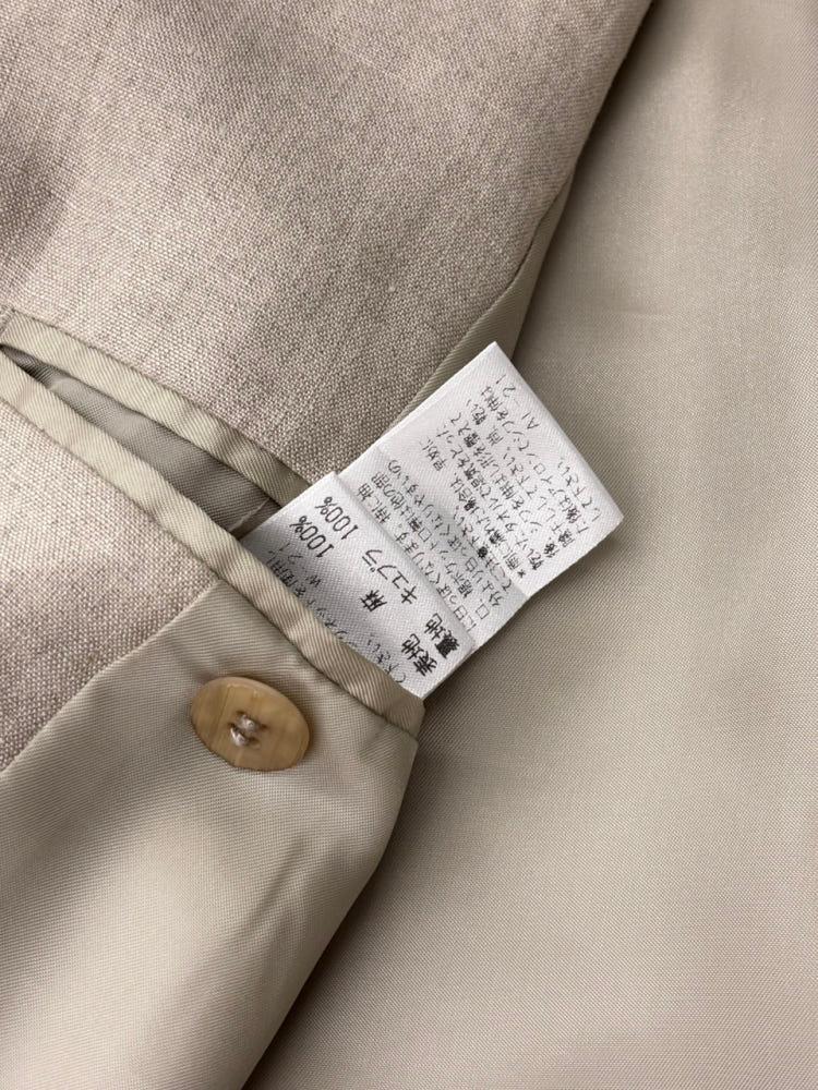 Issey Miyake 이세이미야케 베이지 린넨 우먼 블레이저 7