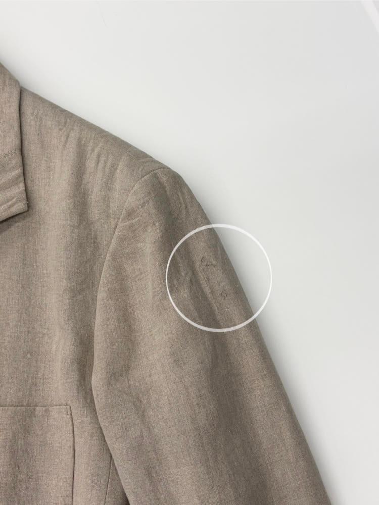 Issey Miyake 이세이미야케 베이지 린넨 우먼 블레이저 8