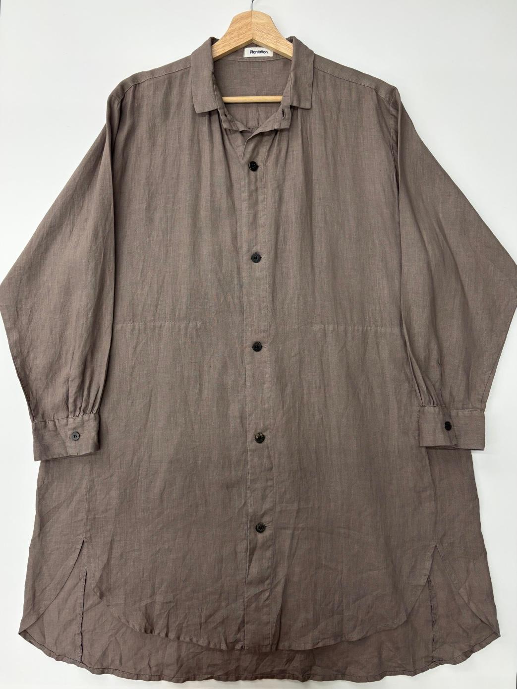 IsseyMiyake Plantation 플랜테이션 모카 린넨 셔츠원피스 2