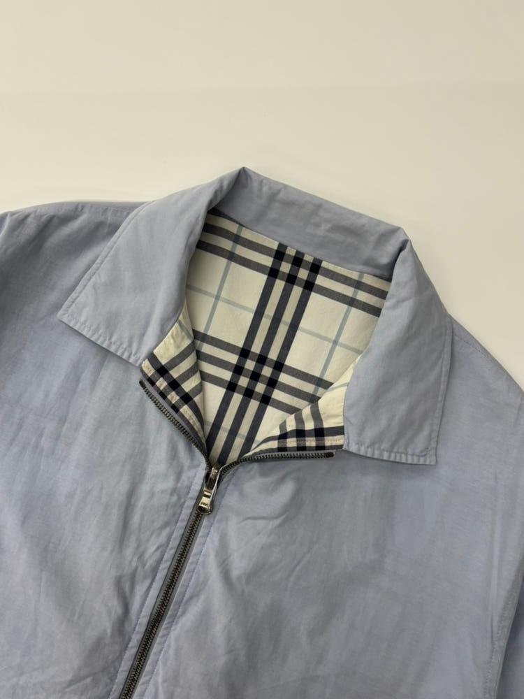 Burberry 버버리 화이트-스카이블루 리버시블 노바체크 자켓 10