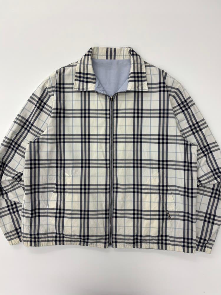 Burberry 버버리 화이트-스카이블루 리버시블 노바체크 자켓 4