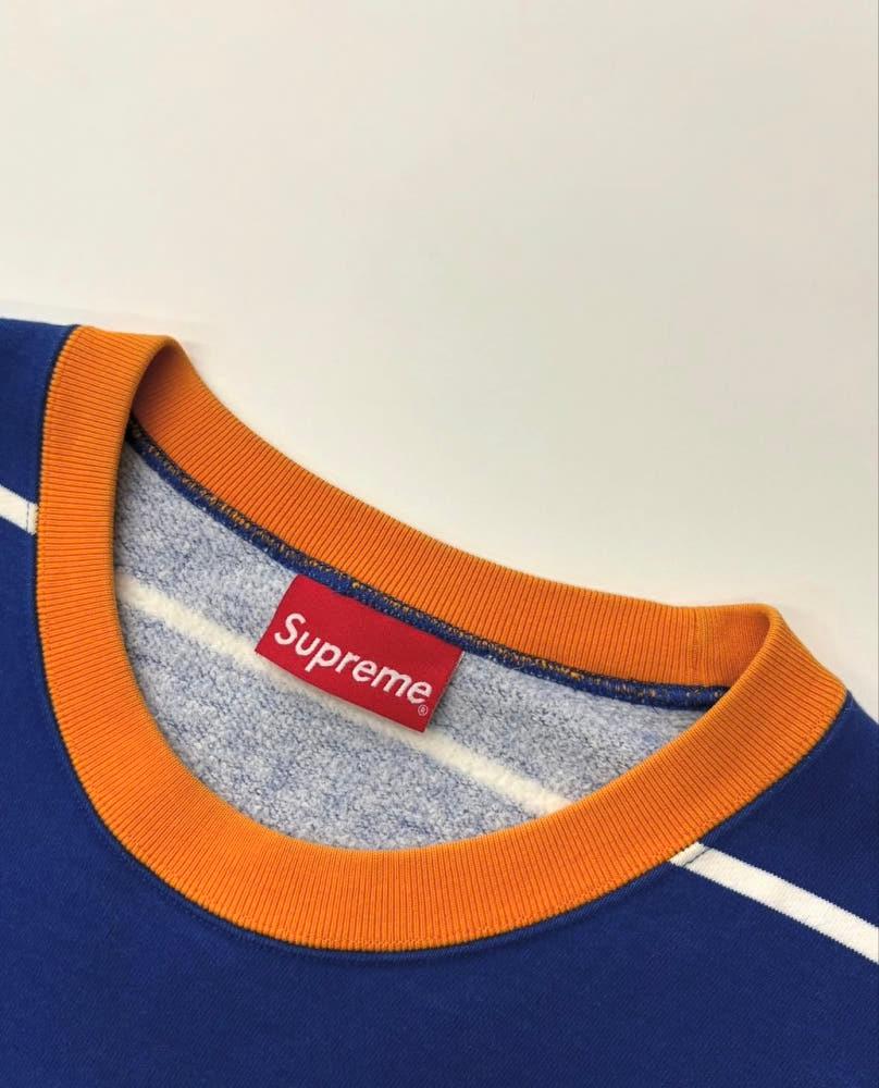 SUPREME 슈프림 17 F/W 스트라이프 패턴 크루넥 스웻셔츠 6