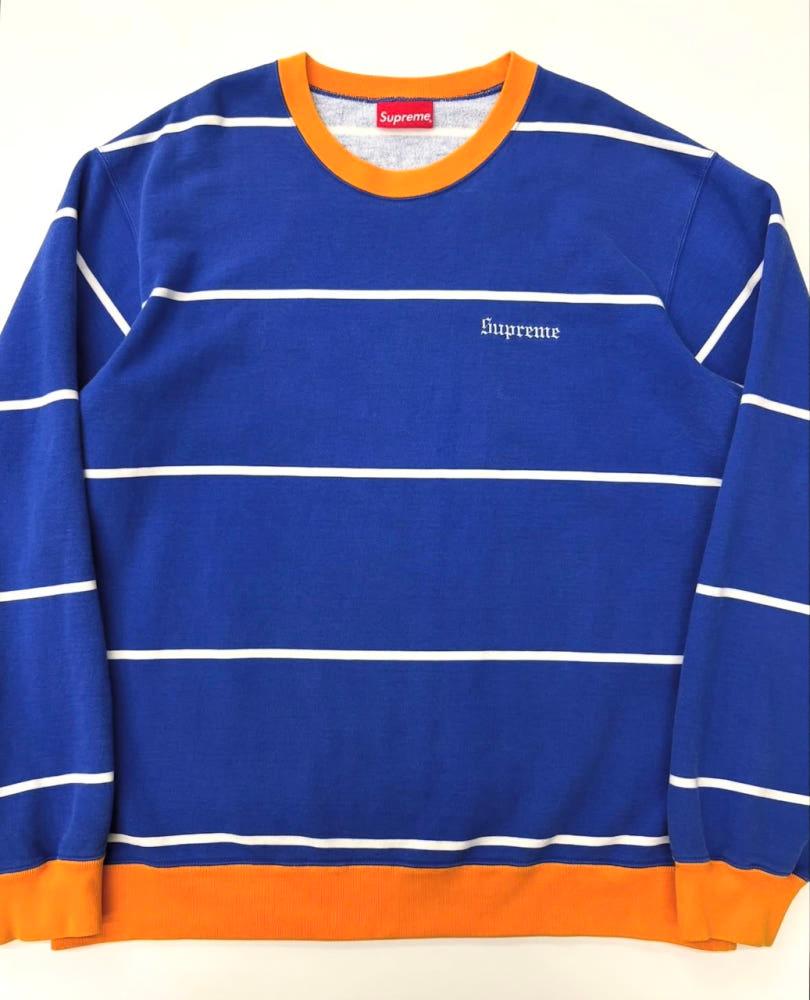 SUPREME 슈프림 17 F/W 스트라이프 패턴 크루넥 스웻셔츠 4
