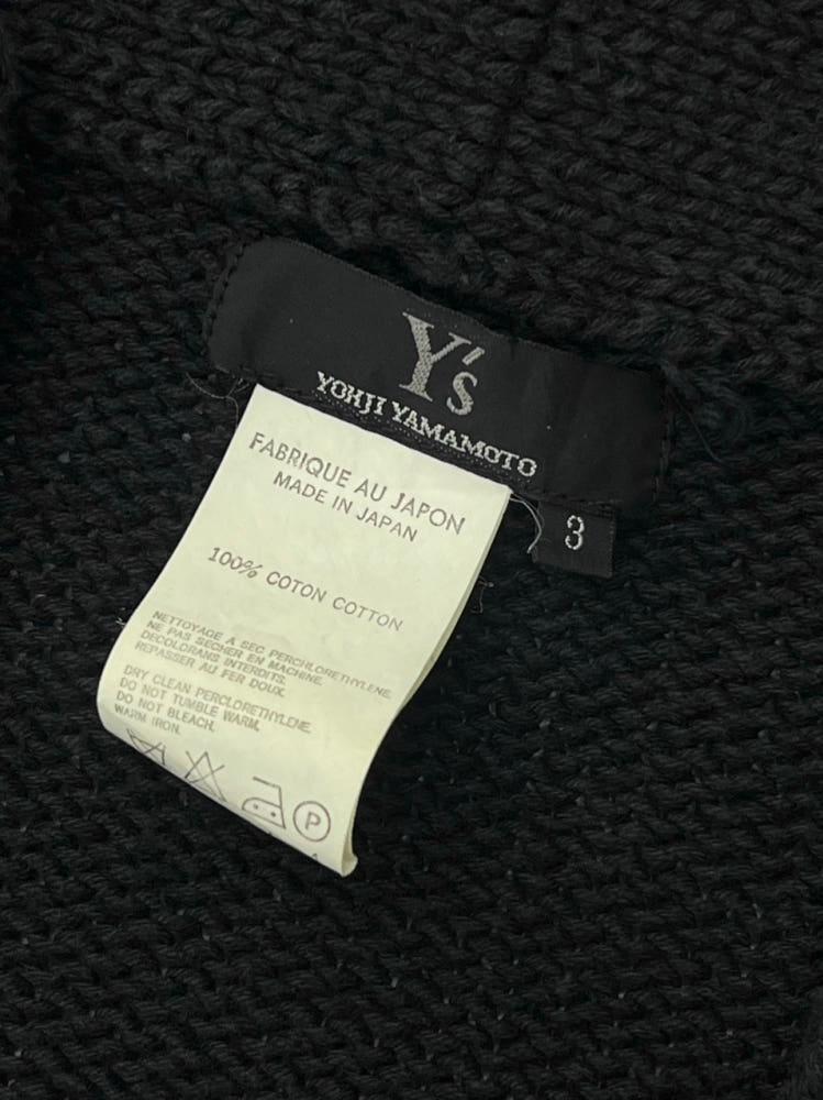 Y's 요지야마모토 블랙 오픈 코튼 가디건 11