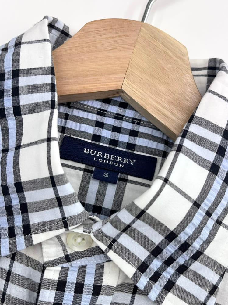 Burberry 버버리 런던 블루 체크 반팔 셔츠 6