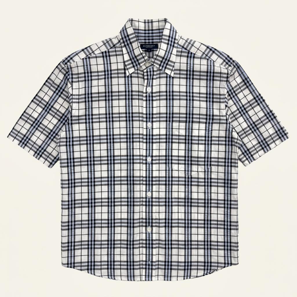 Burberry 버버리 런던 블루 체크 반팔 셔츠 1