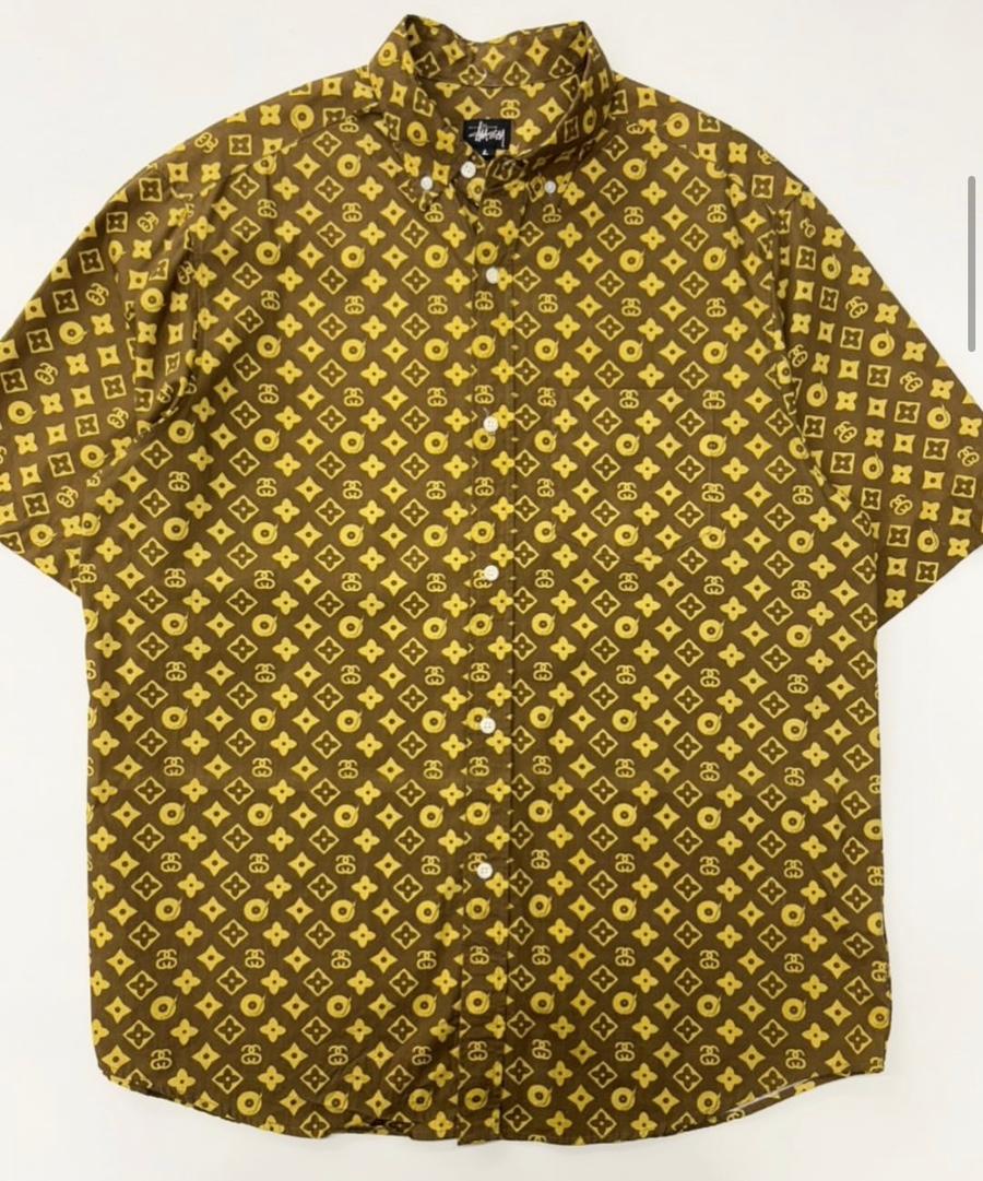 Stussy 스투시 90's 루이비통 패러디 하프 셔츠 2
