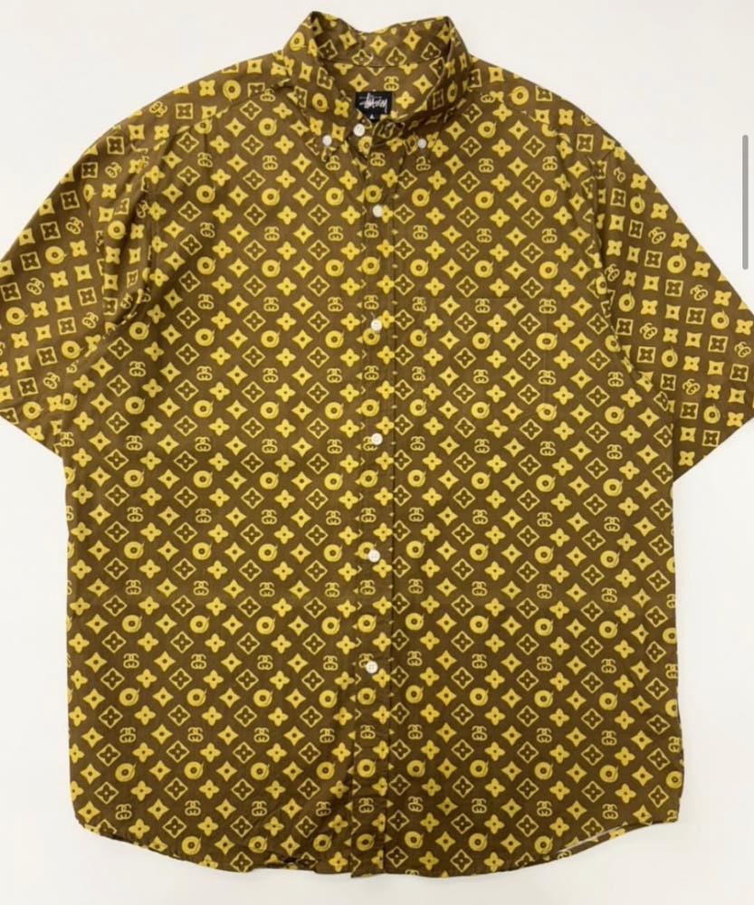 Stussy 스투시 90's 루이비통 패러디 하프 셔츠 3