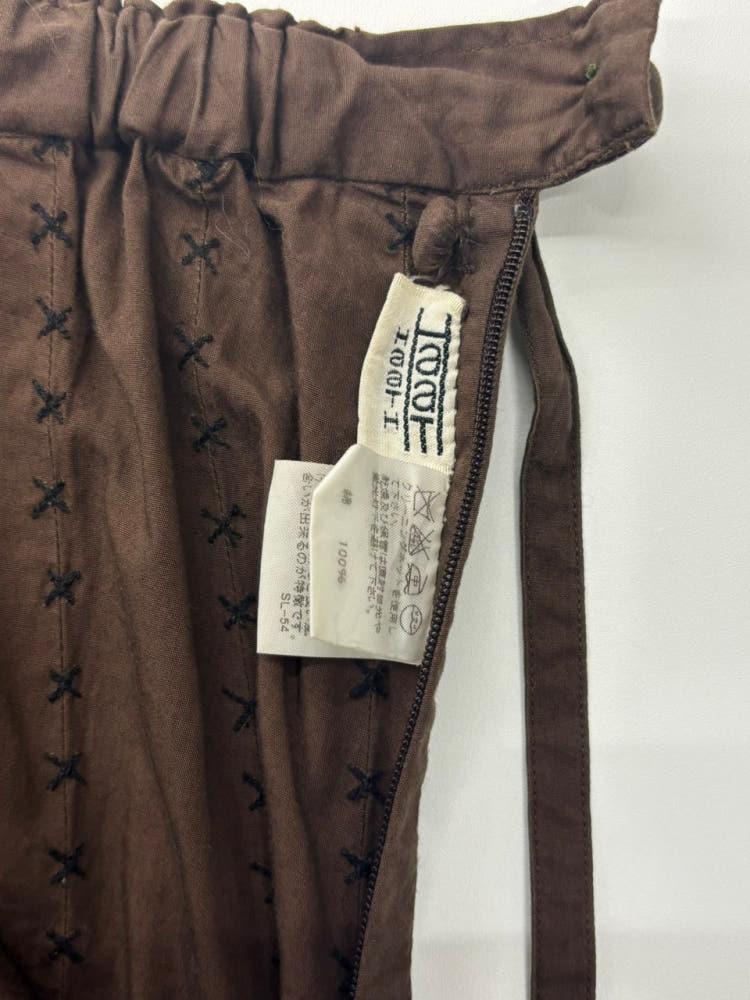Issey Miyake 이세이미야케 하트 브라운 디테일 롱스커트 10