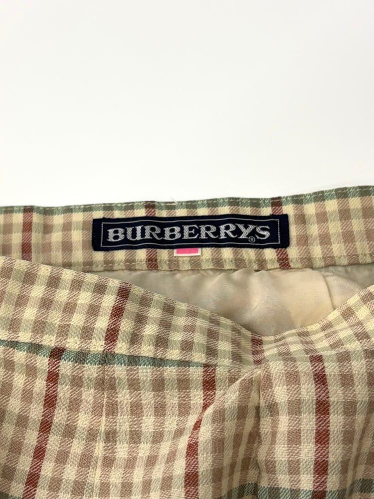 Burberrys 버버리 베이지 체크 패턴 울 셔츠-스커트 셋업 10