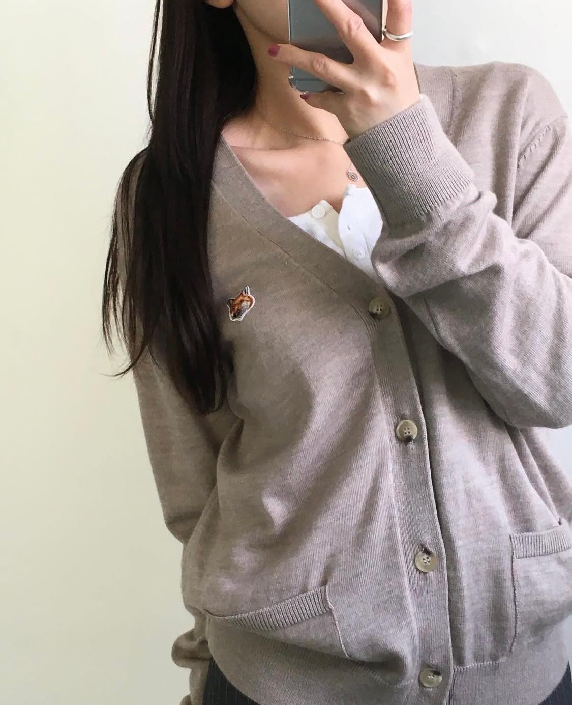 Maison Kitsune 메종키츠네 폭스패치 가디건 2