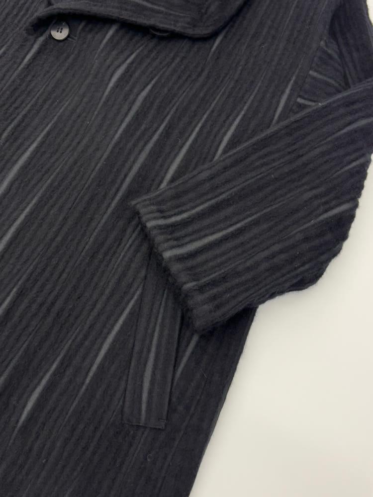 Issey Miyake 이세이미야케 블랙 숄카라 울 코트 10