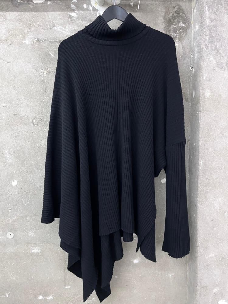 Yohji Yamamoto 요지 야마모토 언발란스 터틀넥 니트 케이프 5