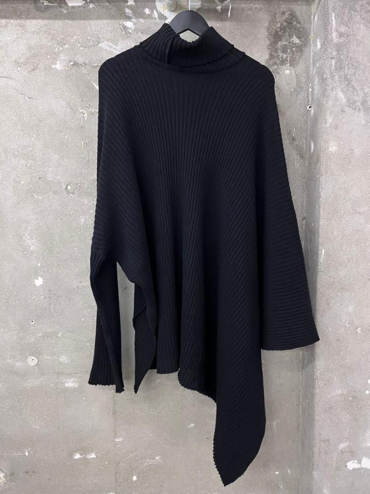 Yohji Yamamoto 요지 야마모토 언발란스 터틀넥 니트 케이프 6