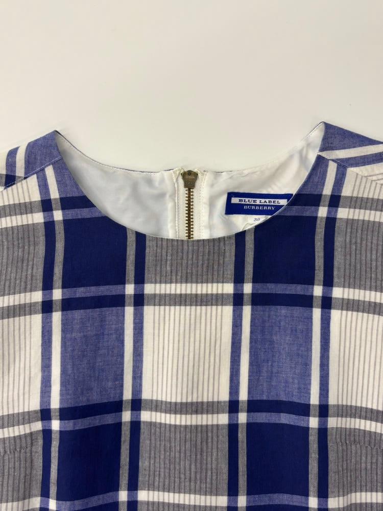 Burberry 버버리 블루라벨 블루 체크패턴 반팔 원피스 8