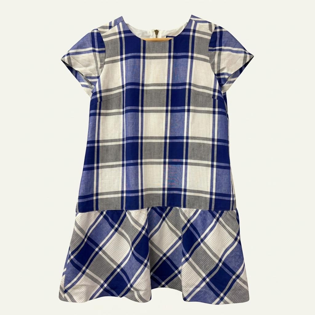 Burberry 버버리 블루라벨 블루 체크패턴 반팔 원피스 1