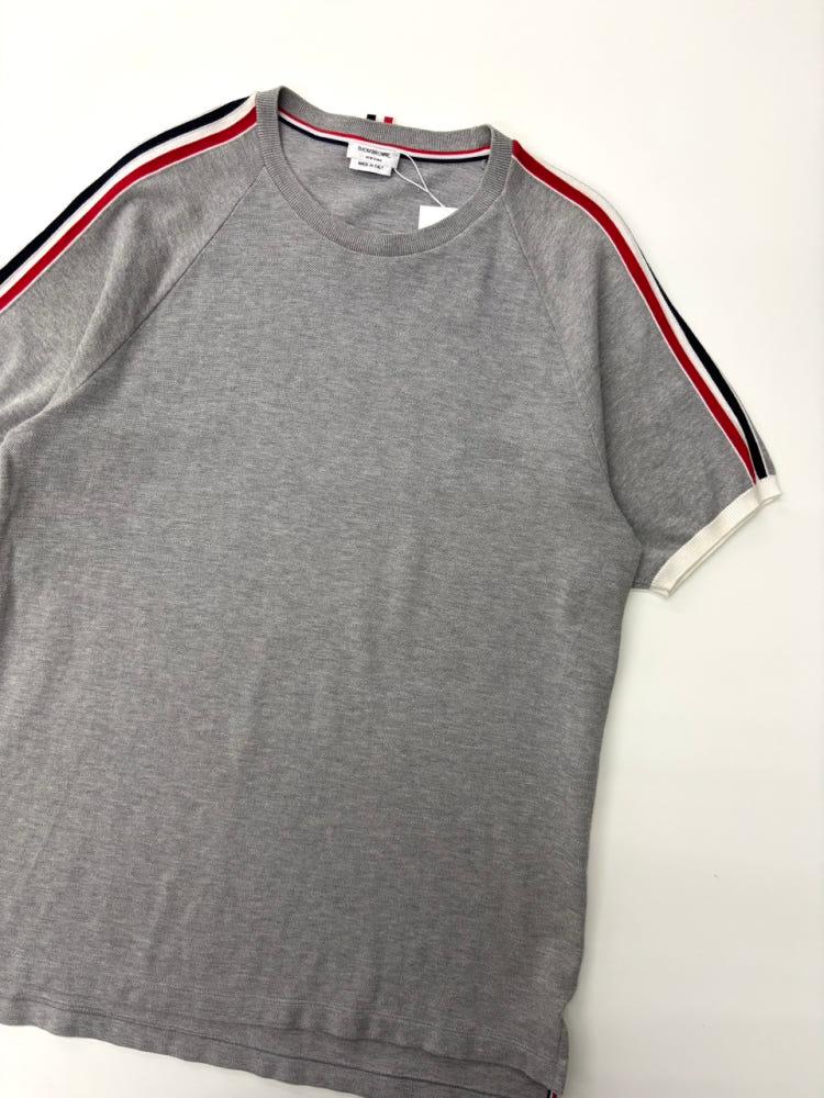 Thom Browne 톰브라운 클래식 피케 반팔 티셔츠 그레이 3