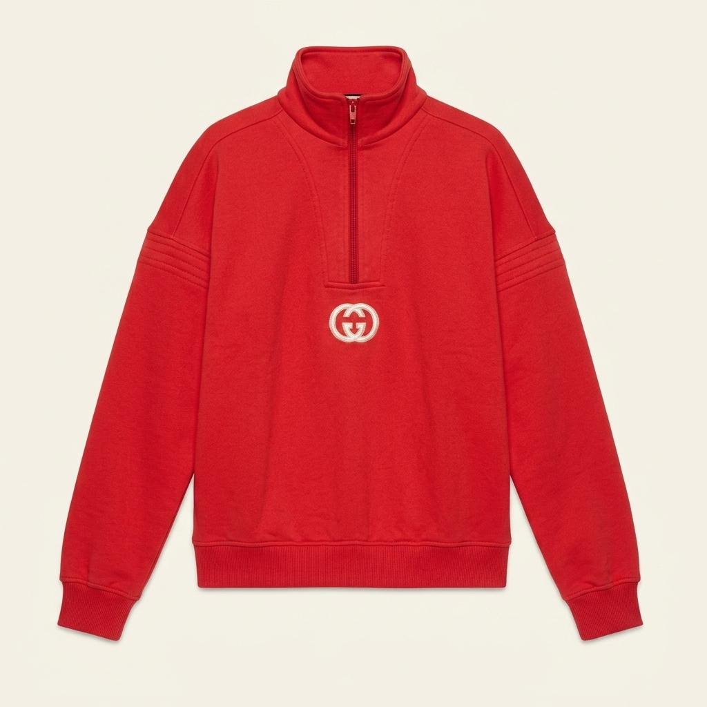 Gucci 구찌 80‘s 레드 하프집업 맨투맨 1