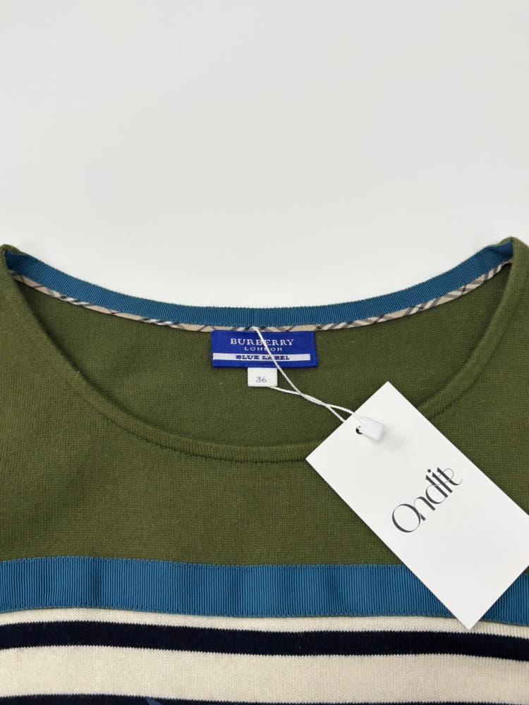 Burberry 버버리 블루라벨 배색 스트라이프 코튼 롱슬리브 7