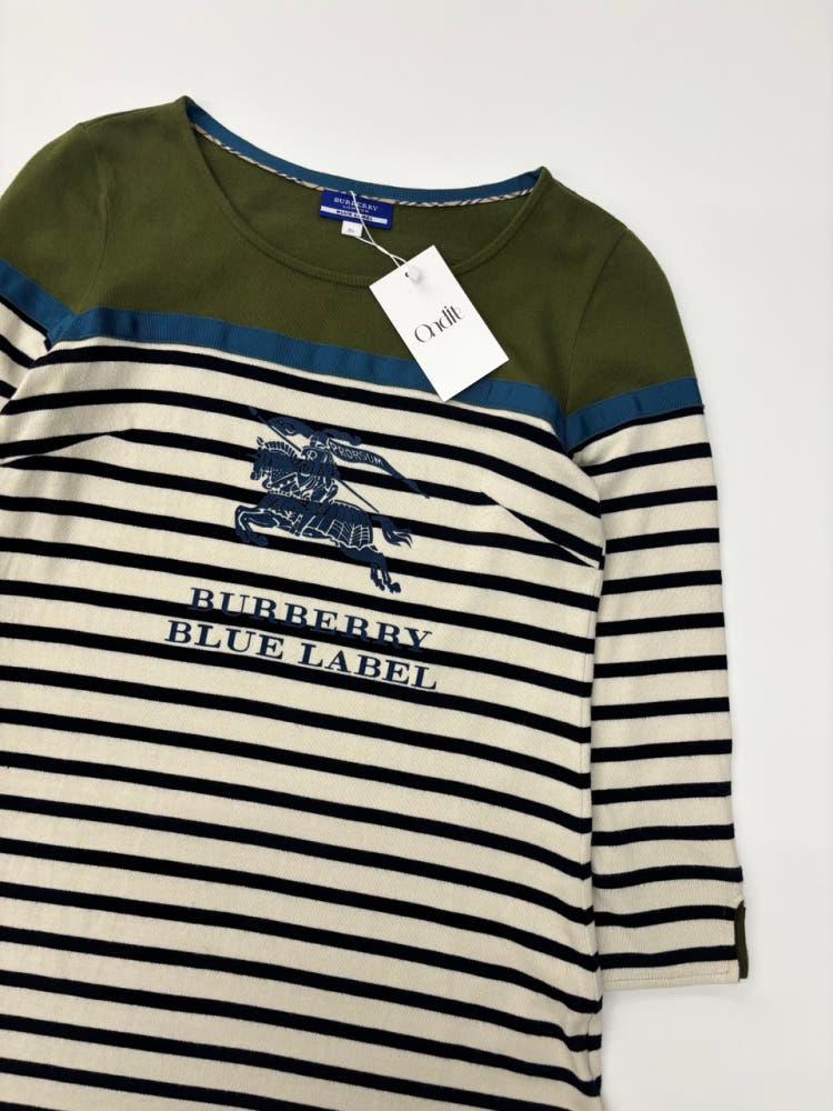 Burberry 버버리 블루라벨 배색 스트라이프 코튼 롱슬리브 5