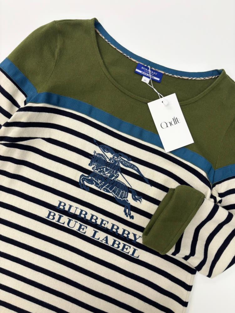 Burberry 버버리 블루라벨 배색 스트라이프 코튼 롱슬리브 6