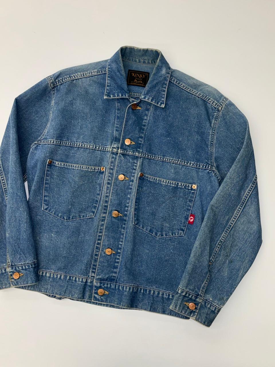 Hysteric glamour 히스테릭글래머 백프린팅 데님 자켓 2