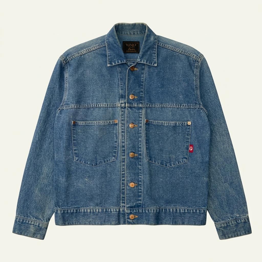 Hysteric glamour 히스테릭글래머 백프린팅 데님 자켓 1