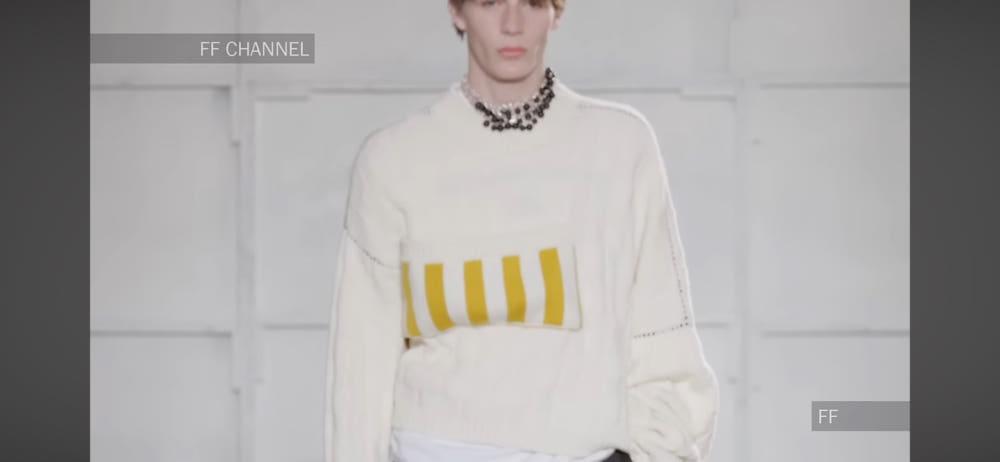 RAF SIMONS 라프시몬스 17FW 아이보리 디테일 울 니트 11