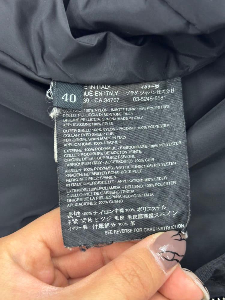 Prada 프라다 블랙 퍼 카라 자켓 11