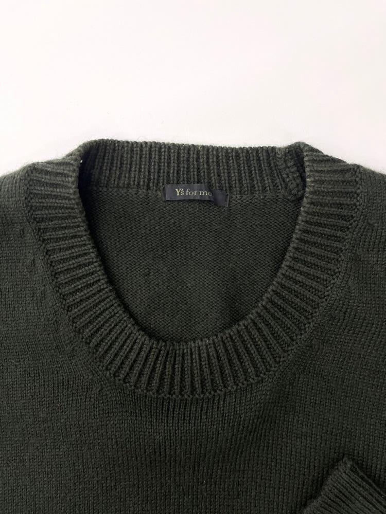 Yohji Yamamoto 요지 야마모토 90‘s 딥그린 울 니트 5