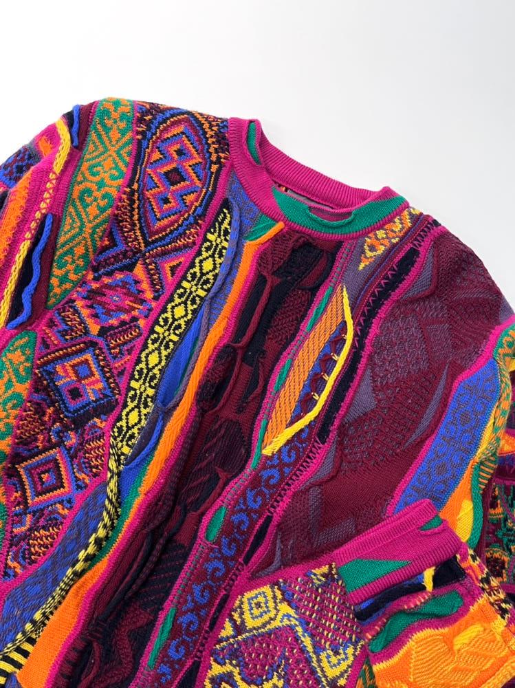Coogi 쿠지 퓨어 뉴 울 핑크 케이블 니트 7