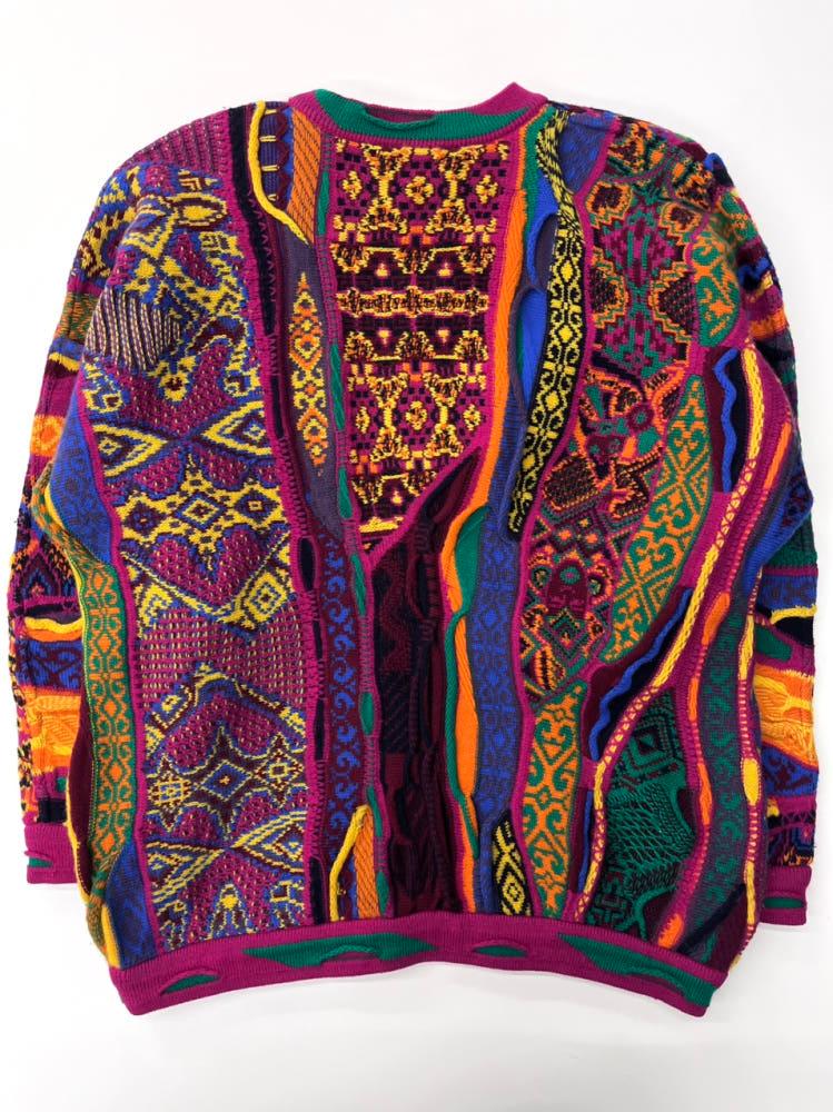 Coogi 쿠지 퓨어 뉴 울 핑크 케이블 니트 6