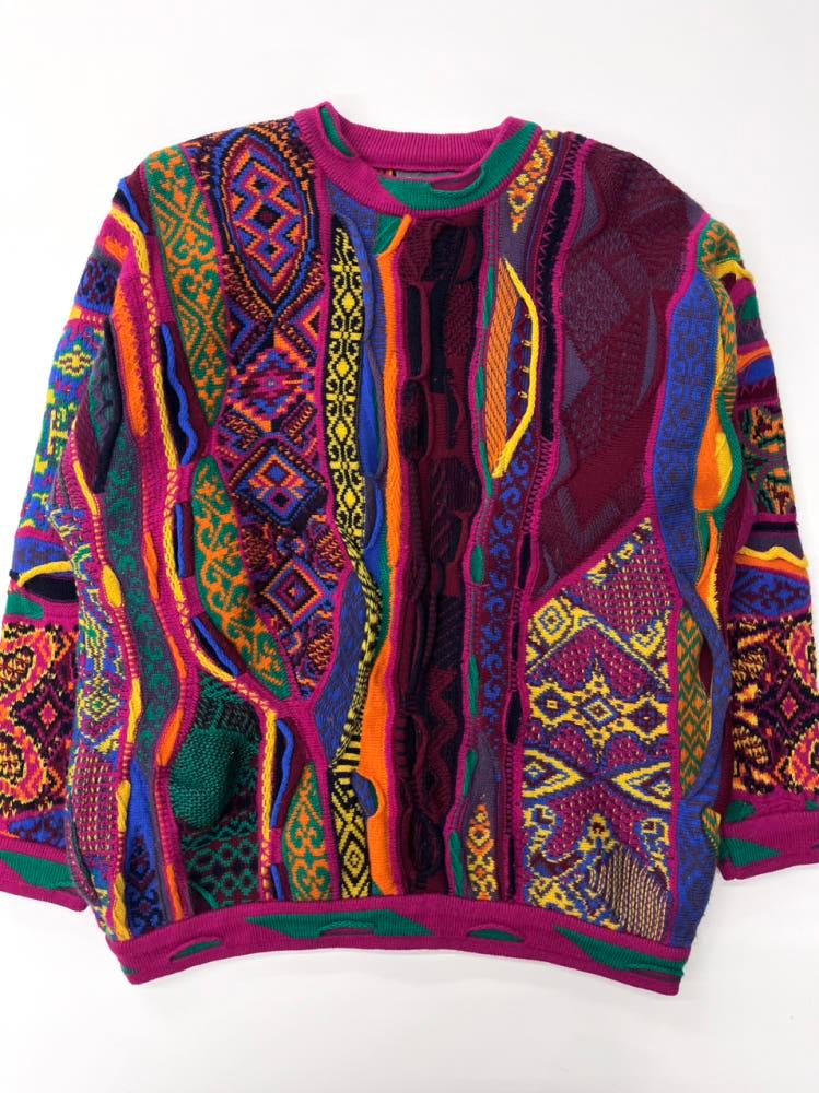 Coogi 쿠지 퓨어 뉴 울 핑크 케이블 니트 5