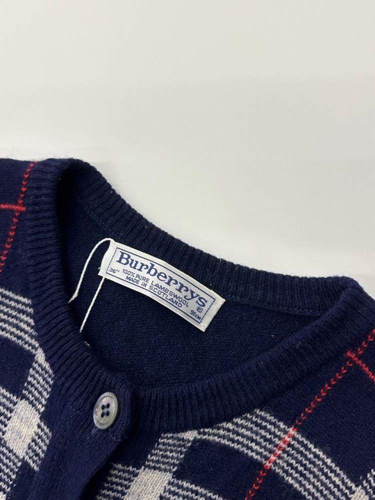 Burberry 버버리 90‘s 램스울 노바체크 가디건 6