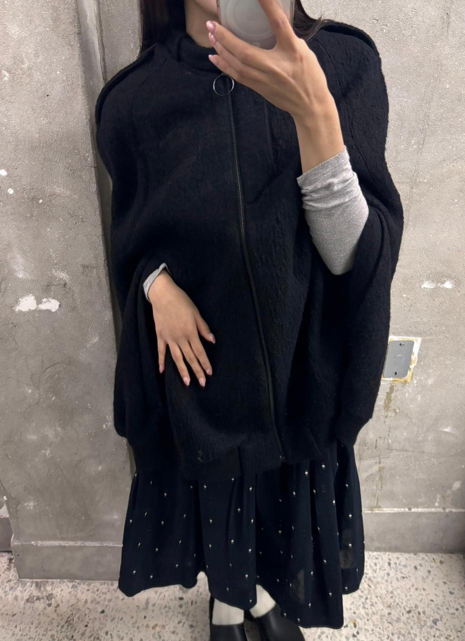 Alexander Wang 알렉산더왕 블랙 울 판초 자켓 2