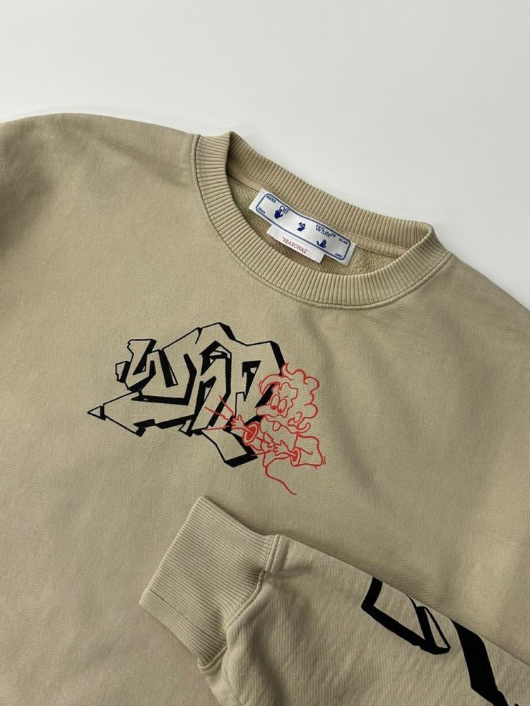 Off-White 22SS 오프화이트 베이지 애로우 스웻셔츠 6