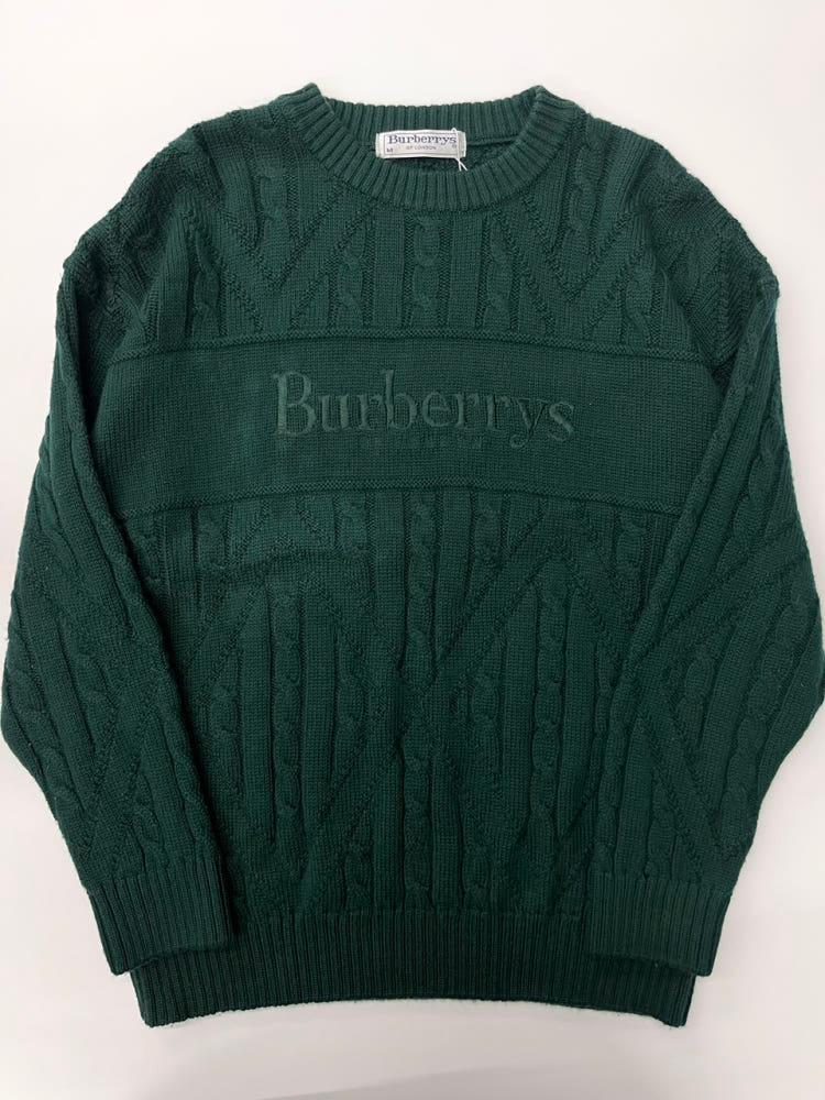 Burberrys 올드 버버리 딥그린 케이블 니트 6