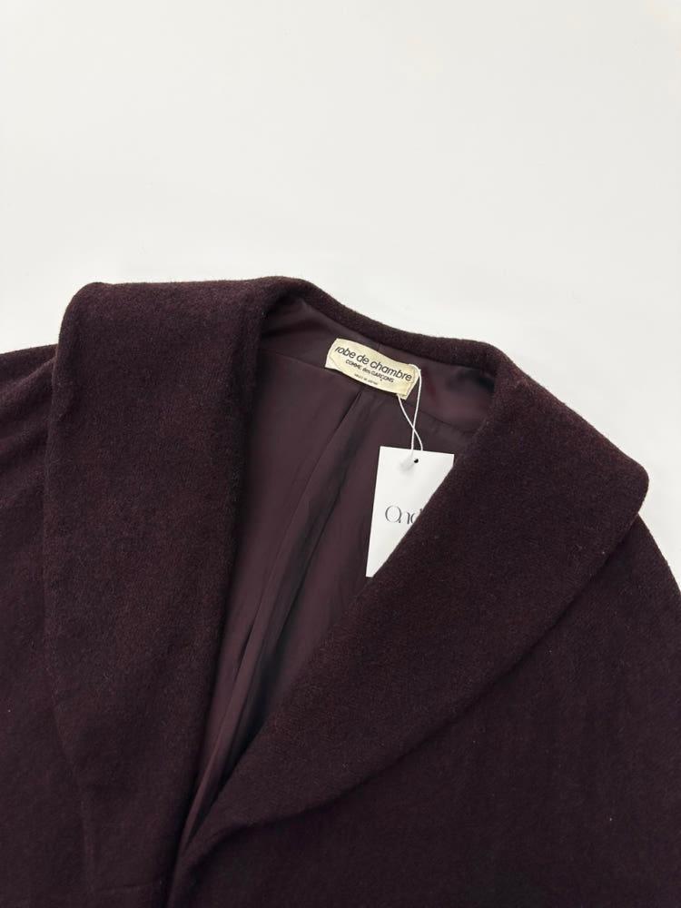COMME des GARCONS 꼼데가르송 버건디 가오리핏 숄카라코트 5