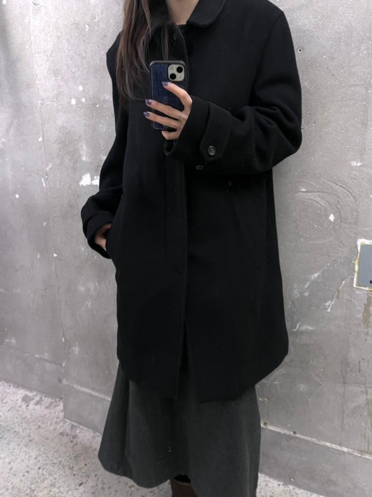 Polo by RalphLauren 폴로 랄프로렌 블랙 울 히든버튼 싱글코트 5