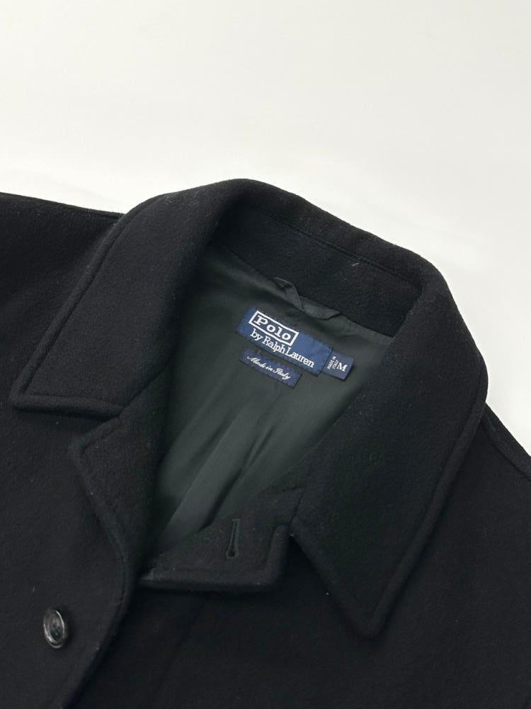 Polo by RalphLauren 폴로 랄프로렌 블랙 울 히든버튼 싱글코트 7