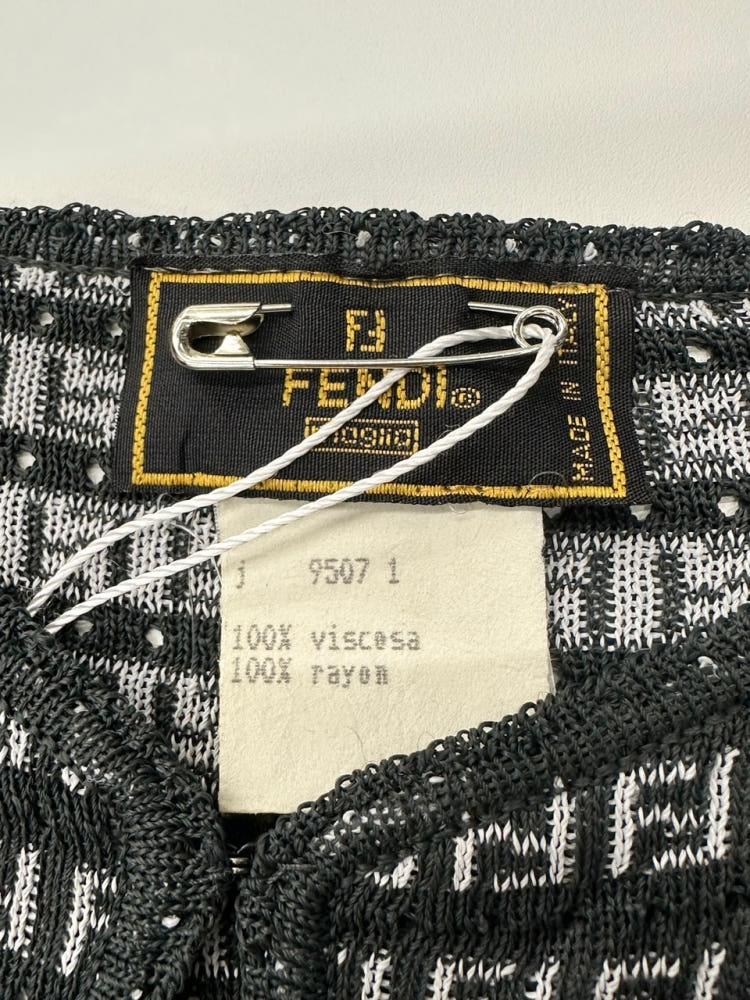 Fendi 펜디 주카 패턴 그레이 레이온 가디건 셋업 10