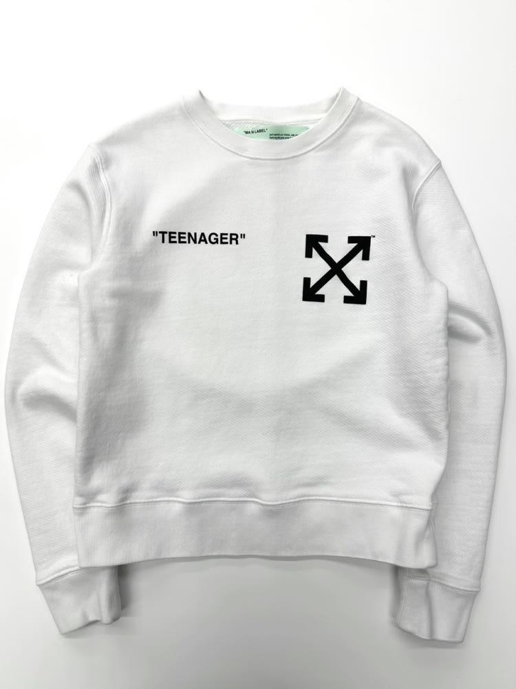 Off-White 오프화이트 X 심슨 바트 심슨 맨투맨 화이트 4