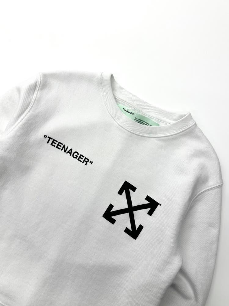 Off-White 오프화이트 X 심슨 바트 심슨 맨투맨 화이트 5