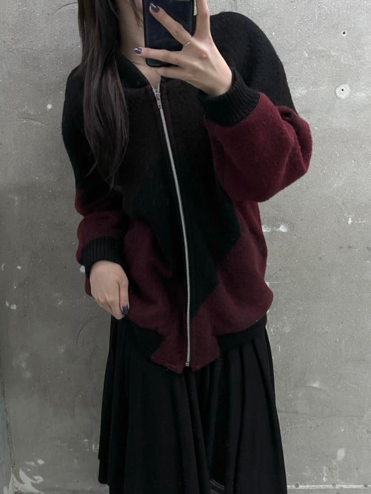 Issey Miyake 이세이미야케 이세이 스포츠 IS 배색 울 블루종 자켓 3